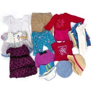 American Girl clothing lot tops dress bottoms hats